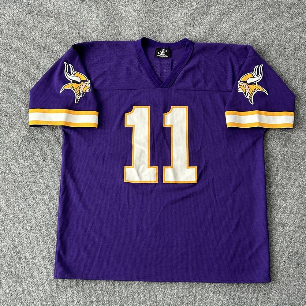 Vintage Minnesota Vikings Jersey Mens XL Purple NFL Culpepper‎ Logo Athletic